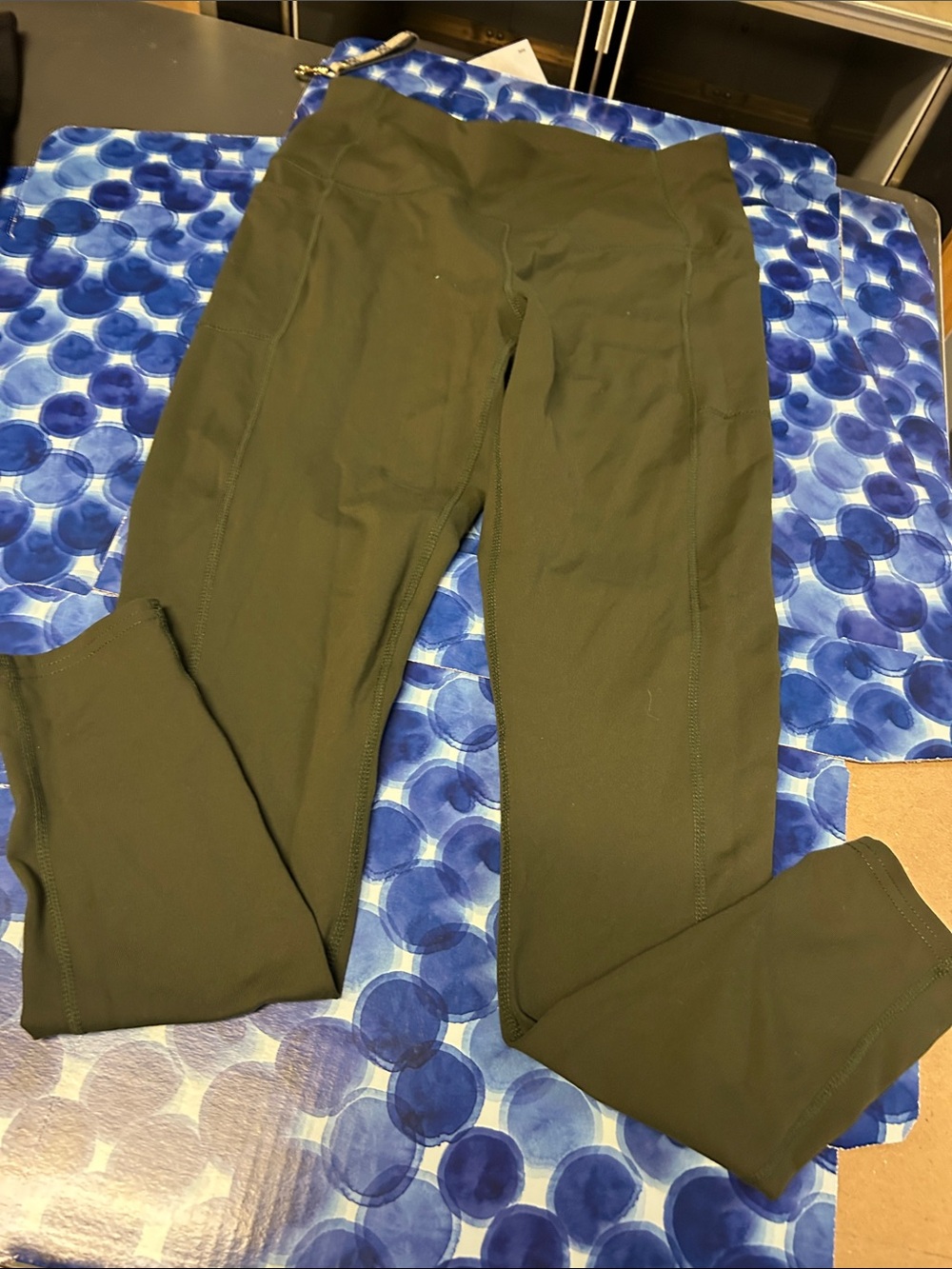 Olive Green Women's Athletic Leggings